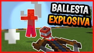 Como hacer una BALLESTA EXPLOSIVA en Minecraft Bedrock [upl. by Davina]