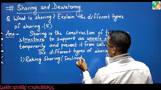 Shoring and Dewatering types of shoring method of shoring civilbosst5n [upl. by Lynden]