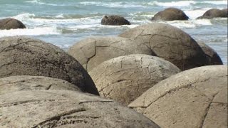 The perfectly spherical Moeraki Boulders [upl. by Macri185]