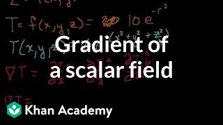 Gradient of a scalar field  Multivariable Calculus  Khan Academy [upl. by Arata]