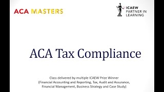 How to Pass the ICAEW ACA Tax Compliance TC Exam 2023 [upl. by Thamora]