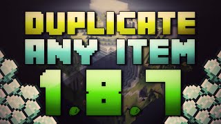 Minecraft 187 NEW quotDuplicate Any Itemquot Glitch  100 Works EASY Tutorial [upl. by Aenel662]