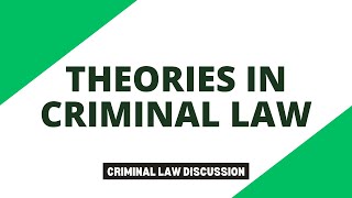 Theories in Criminal Law Criminal Law Discussion [upl. by Marline]