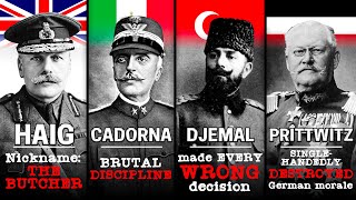 The Most BrutalIncompetent Generals from Each Major Fighting WW1 Country Pt 1 [upl. by Nema]