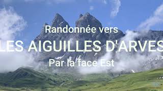 LES AIGUILLES DARVES Face Est  DRONE 4K [upl. by Ivory715]