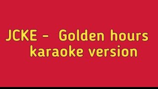 JVKE  Golden hours  Karaoke version [upl. by Heidt793]