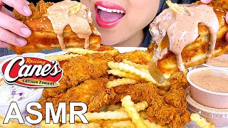 ASMR FRIED CHICKEN TENDERS RAISING CANES HACK MUKBANG EATING SOUNDS Eating Show ASMR Phan [upl. by Aibos113]