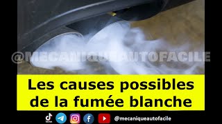 LES CAUSES POSSIBLES DE LA FUMEE BLANCHE  auto automobile voiture moteur [upl. by Fatsug980]