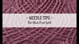 How to Purl Back to Front [upl. by Elletse]