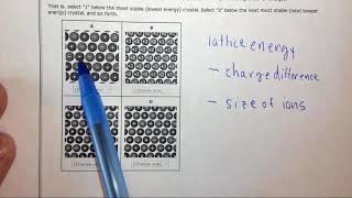 111b Predicting the relative stability of ionic crystals from a sketch [upl. by Azar]