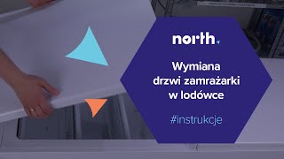 Wymiana drzwi zamrażarki w lodówce Bosch  Northpl [upl. by Elatia]