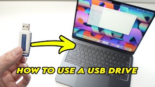 MacBook Air M2 How to Connect and Use a USB DRIVE [upl. by Galanti]