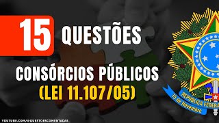 Simulado de Consórcios Públicos Lei 1110705  Direito Administrativo [upl. by Elinad587]