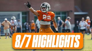 Tennessee football practices on Wednesday morning as fall camp rolls on I Tennessee Volunteers I GBO [upl. by Sudnor]