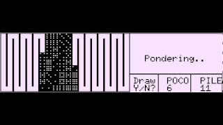 Dominoes game for TRS80 Model 100 [upl. by Shandeigh]