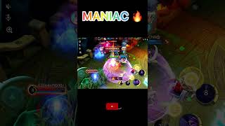 Maniac ☠️  double maniac shorts mobilelegends mlbb [upl. by Jones39]