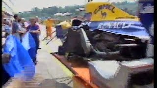 Riccardo Patrese Tamburello massive accident 1992 [upl. by Phippen]