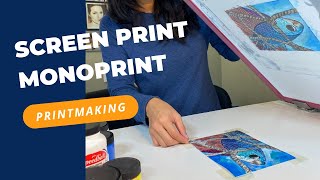 The Process of Mono Silkscreening  How to Create Unique Prints using Screen Printing Technique [upl. by Jereme419]