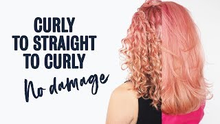 How to get your curls back after straightening curly hair [upl. by Annovy]