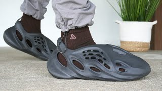 Adidas YEEZY Foam Runner ONYX REVIEW amp On Feet [upl. by Ayatan]