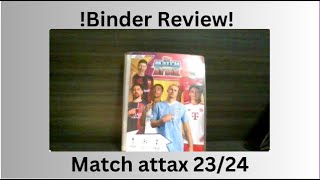 Binder Review on my Match Attax 2324 Collection [upl. by Nitaf]