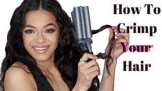 How To Crimp Your Hair Tutorial [upl. by Esertal407]