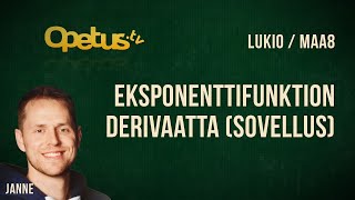 Eksponenttifunktion derivaatta sovellus [upl. by Barthelemy]