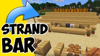 Wie baut man eine Strandbar in Minecraft [upl. by Ynalem]