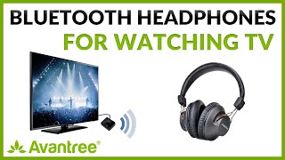 How to Use Avantree HT4189  The Best Bluetooth Transmitter and Headphone set for TV [upl. by Eulalie582]