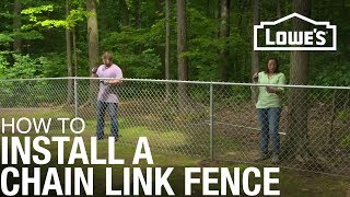 How to Install a Chain Link Fence [upl. by Arratal872]