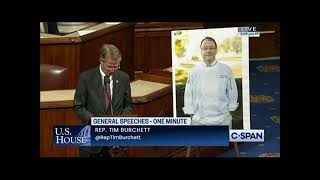 Rep Burchett wishes Chef David Pinckney a happy retirement from the House floor [upl. by Forbes]