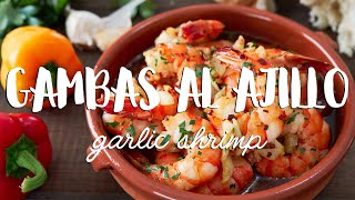 Gambas al Ajillo Recipe Garlic Shrimp [upl. by Eenolem]