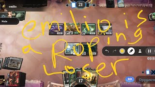 Ep381 Abzan bounce v2 deck vs blackgreen roper deck Ranked historic MTG Arena [upl. by Ellered]