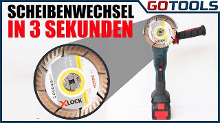 Die Revolution der Winkelschleifer  Bosch XLOCK  Scheibenwechsel in Sekunden [upl. by Fawna]