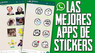 LAS MEJORES APPS DE STICKERS PARA WHATSAPP [upl. by Olocin]