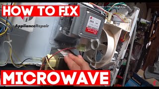 How to fix microwave and diagnostic  keep blows fuse or doesnt heat [upl. by Ellenid]