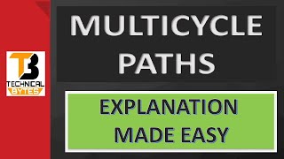 Multicycle paths Explained with example [upl. by Lorette506]