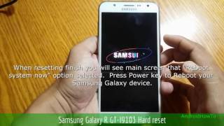 Samsung Galaxy R GTI9103 Hard reset [upl. by Amadeo]