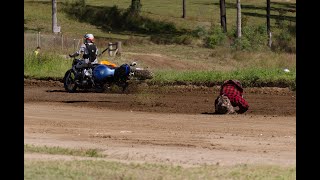 Dust Hustle 10 Gixxer 1000 Crash on Dirt [upl. by Idnym]