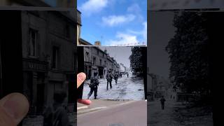 Then and Now  Sainte Mère Èglise on DDay 1944 history normandy thenandnow [upl. by Inimod]