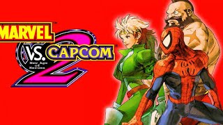 MARVEL vs CAPCOM 2 Arcade Playthrough Spiderman Rogue amp Zangief [upl. by Klemm]