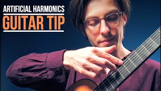 How to play artificial harmonics on guitar [upl. by Trefler]