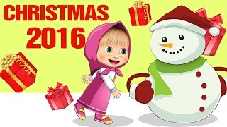 MASHA And The Bear Rudolph the Red Nosed Reindeer​  Christmas Song 2016 [upl. by Asilem]