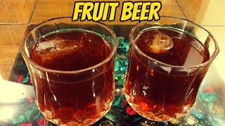 Fruit BeerNon Alcoholic  Easy Fruit Beer recipe  IndoChinese Drink [upl. by Omixam]