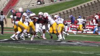 Lobo Football Defeats San Jose State 10012016 [upl. by Assirroc]