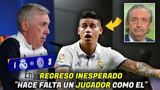 🚨REGRESO INESPERADO Piden a JAMES en el Real Madrid en plena CRISIS ¿ANCELOTTI LO HARA REAL [upl. by Strephon]