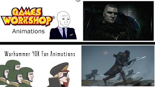 Warhammer Fan Animations vs Official Games Workshop Animations [upl. by Aldin219]