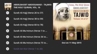 Abdelbasset Abdessamad  Tajwid The Holy Quran Vol 16 [upl. by Bran]