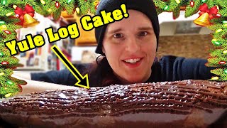 MY FIRST YULE LOG CAKE [upl. by Moht287]