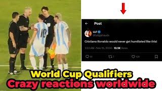 Social media erupts after Messis Argentina loss to Paraguay [upl. by Pilihp535]